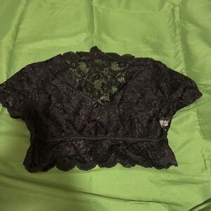 Elegant Black Lace 2pc apparel